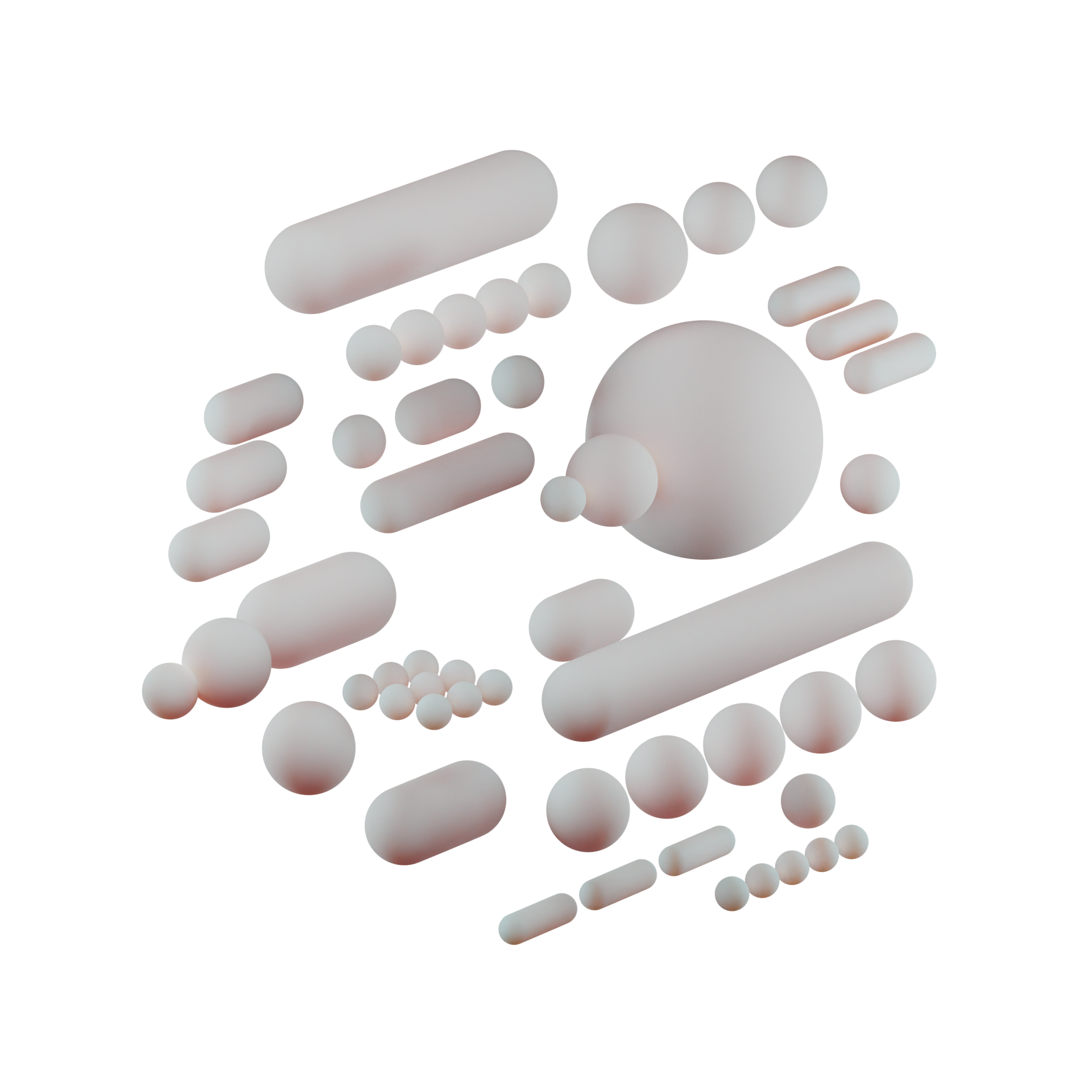 Bubbly 3D illustration